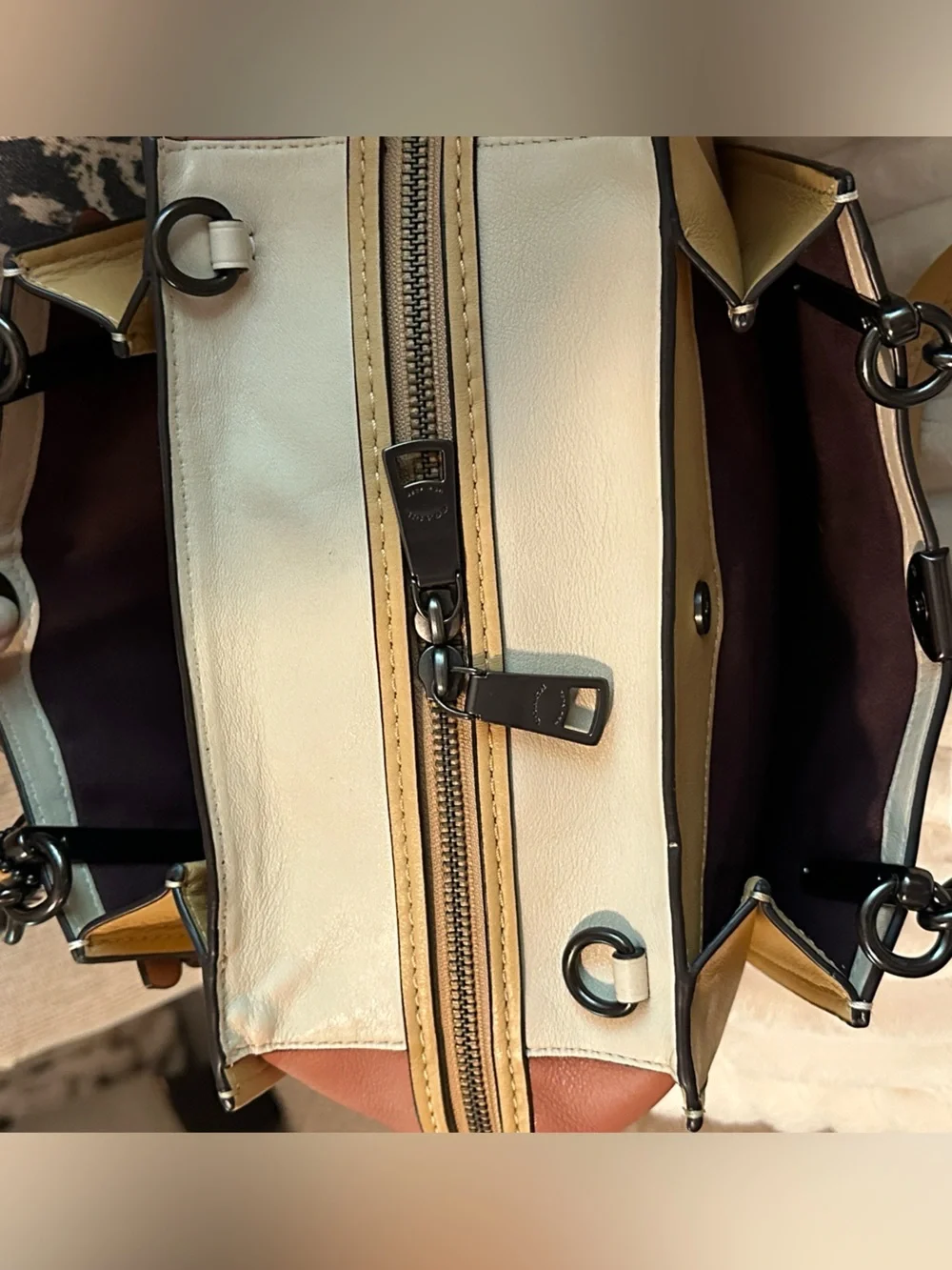 🦋 Coach Dreamer Butterfly Appliqué Leather Satchel 🦋